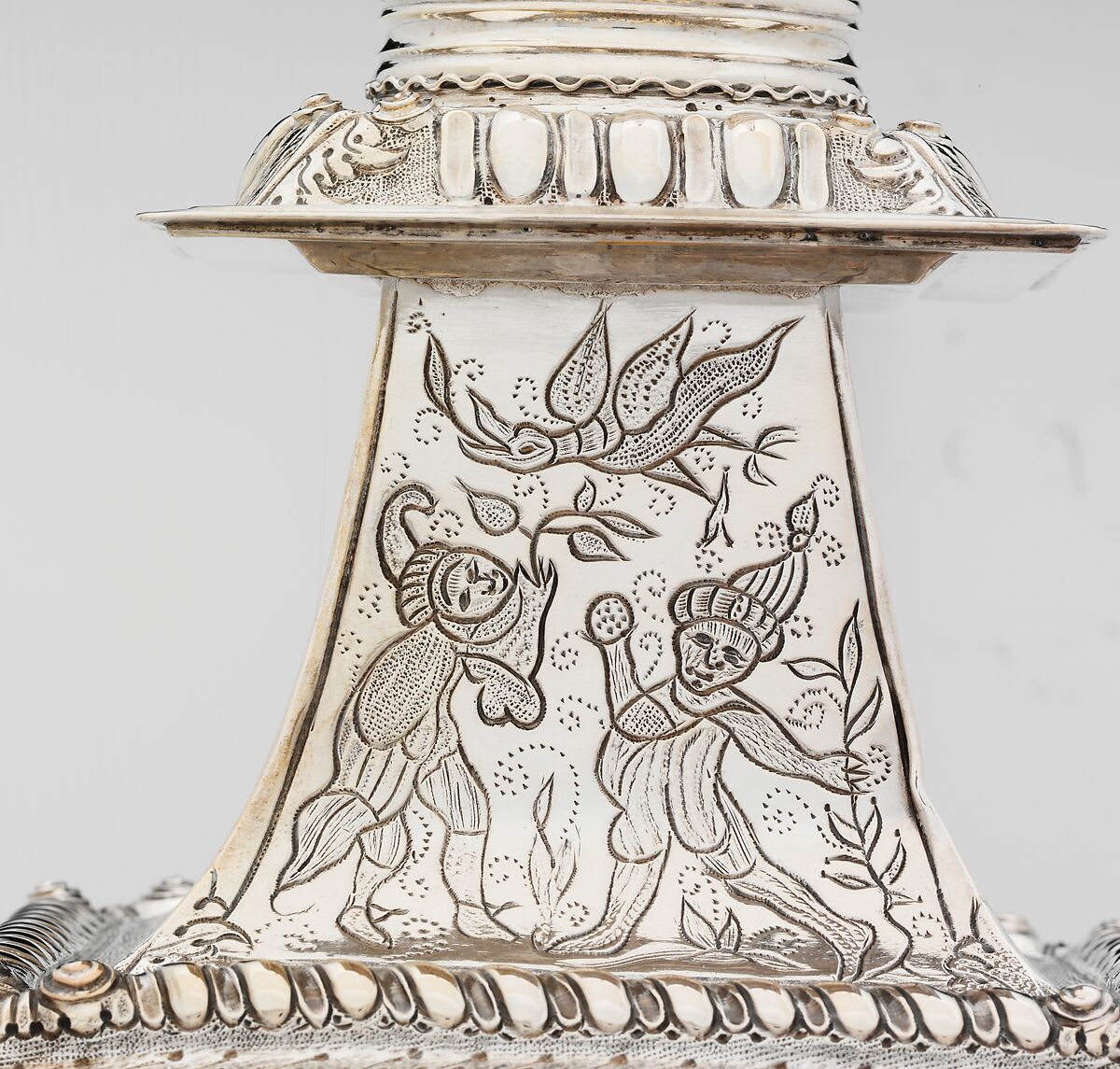 Candlestick, Cornelius Kierstede (1674–ca. 1757), Silver, American