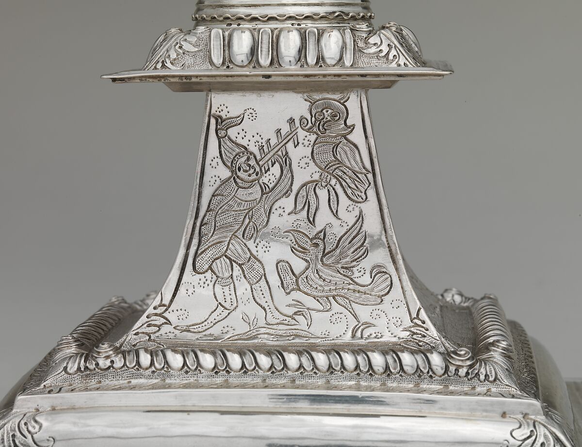 Candlestick, Cornelius Kierstede (1674–ca. 1757), Silver, American