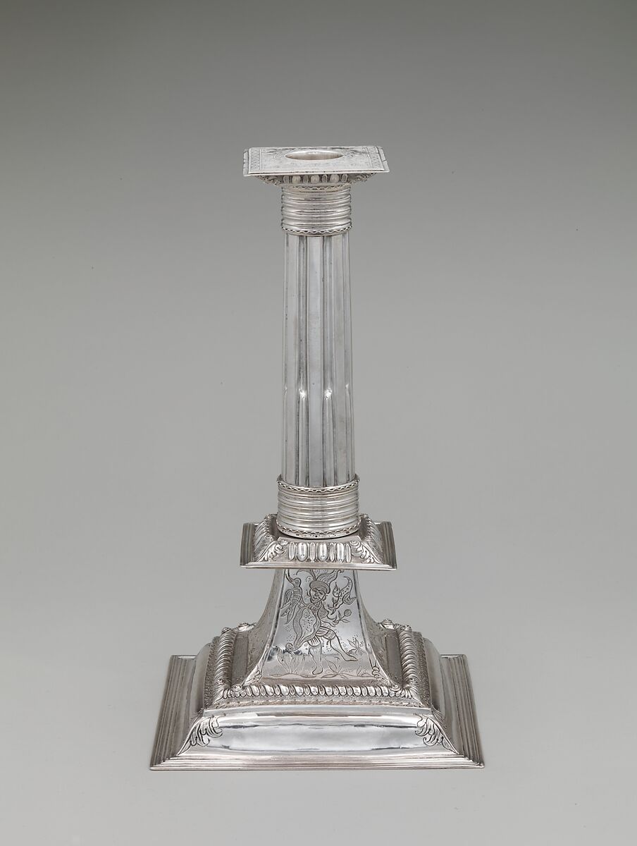 Candlestick, Cornelius Kierstede (1674–ca. 1757), Silver, American