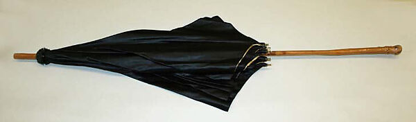 Parasol, silk, wood, American