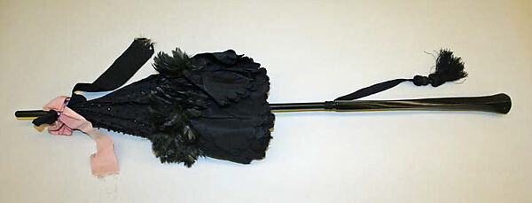 Umbrella, silk, horn, American