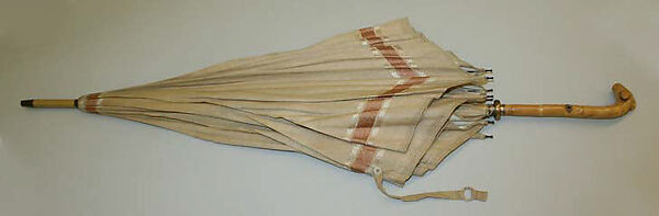 Parasol, cotton, wood, American