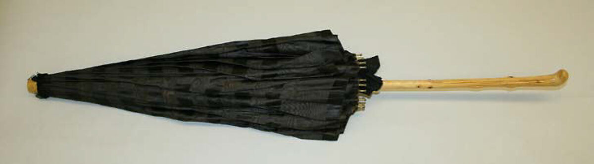 Parasol, silk, wood, American
