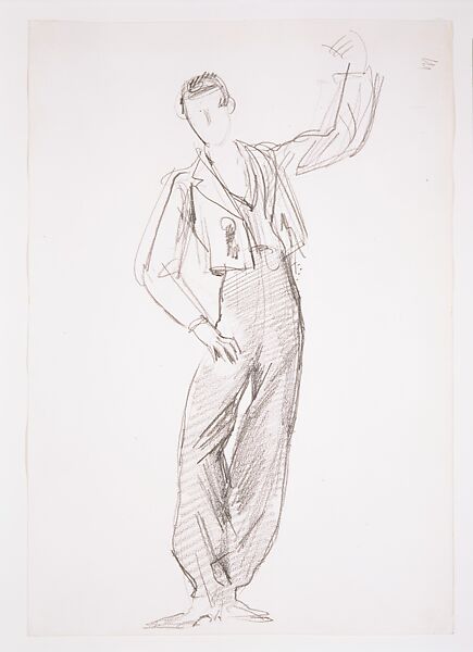 Spanish Dancer, John Singer Sargent (American, Florence 1856–1925 London), Graphite on off-white wove paper, American 