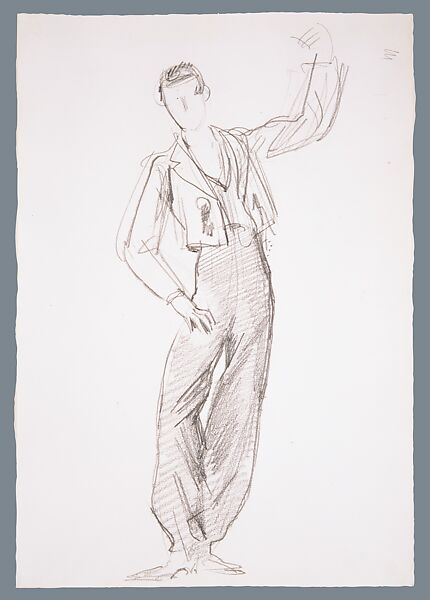 Spanish Dancer, John Singer Sargent (American, Florence 1856–1925 London), Graphite on off-white wove paper, American