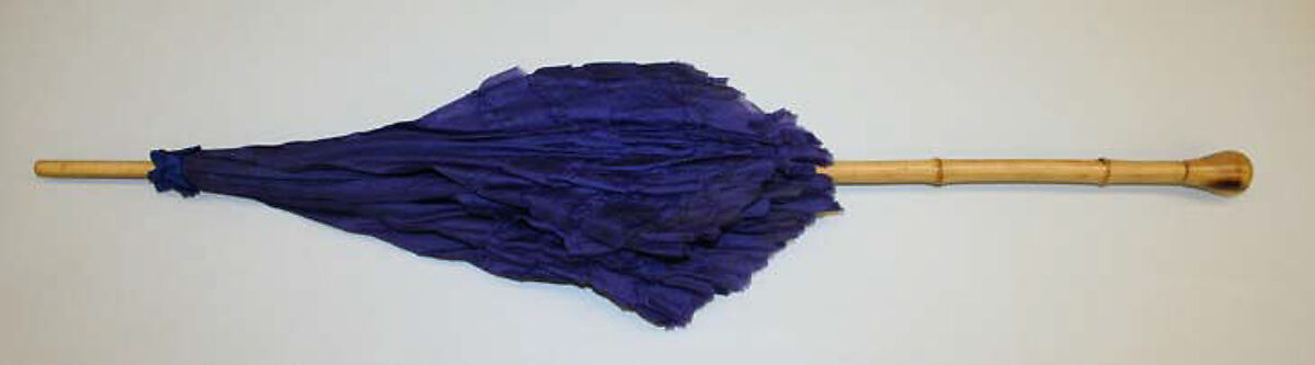 Parasol, silk, probably American