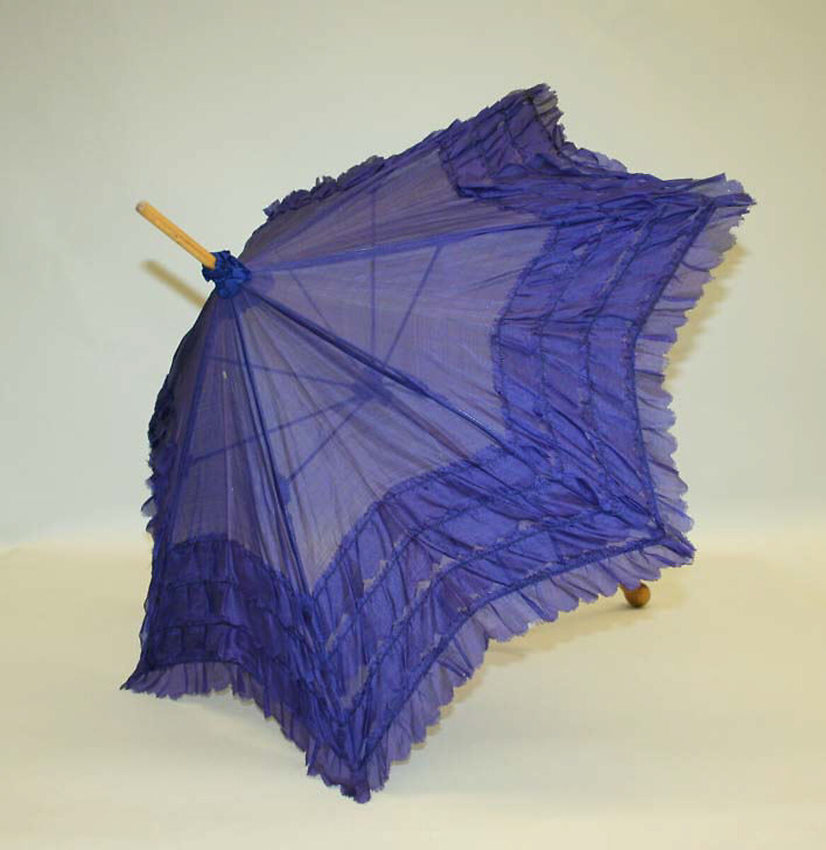 Parasol, silk, probably American 