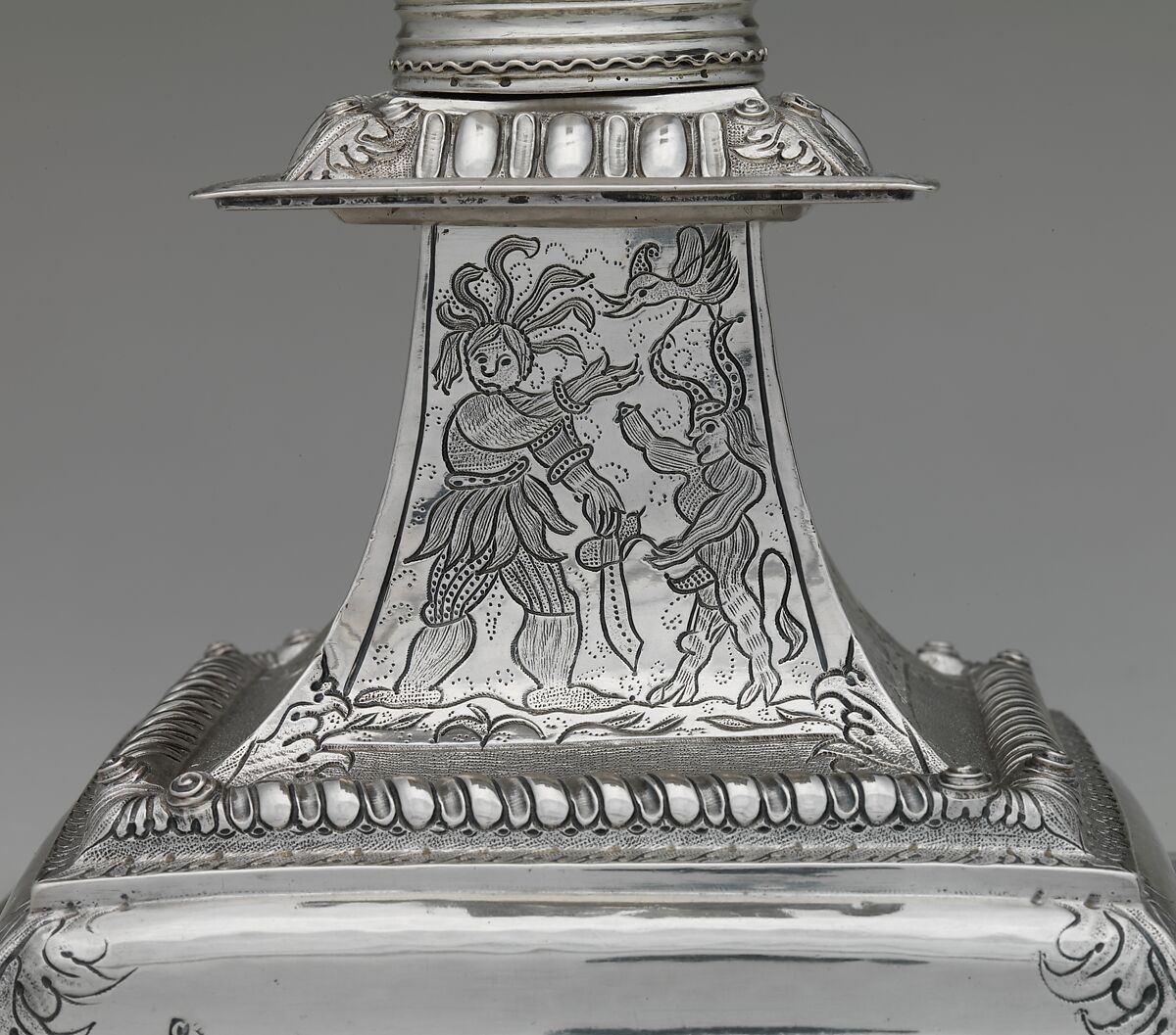 Candlestick, Cornelius Kierstede (1674–ca. 1757), Silver, American