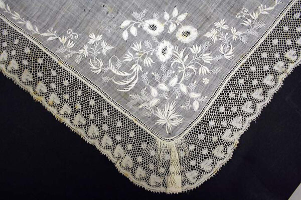 Handkerchief, cotton, French