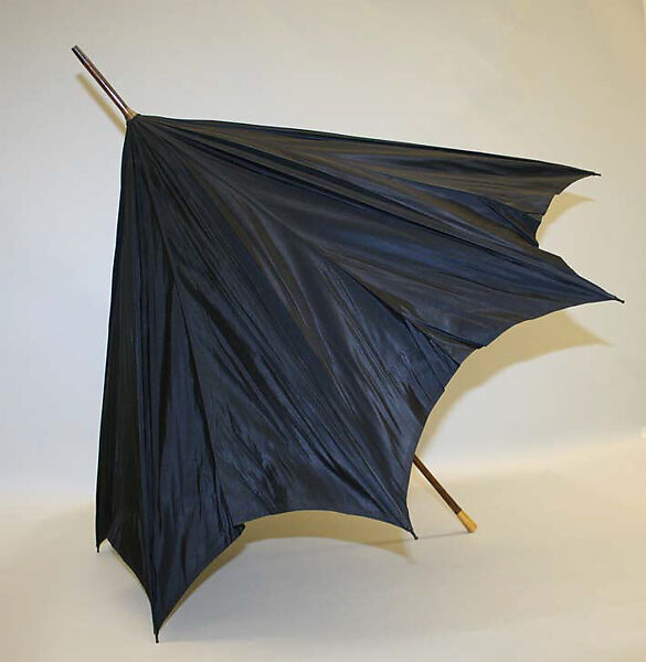 Umbrella, silk, wood, gold, British 