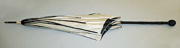 Parasol, silk, metal, beading, European