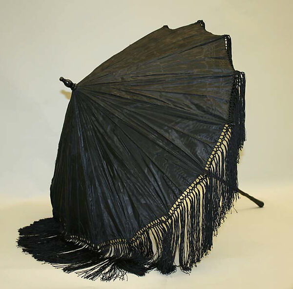 Parasol, silk, wood, metal, French 