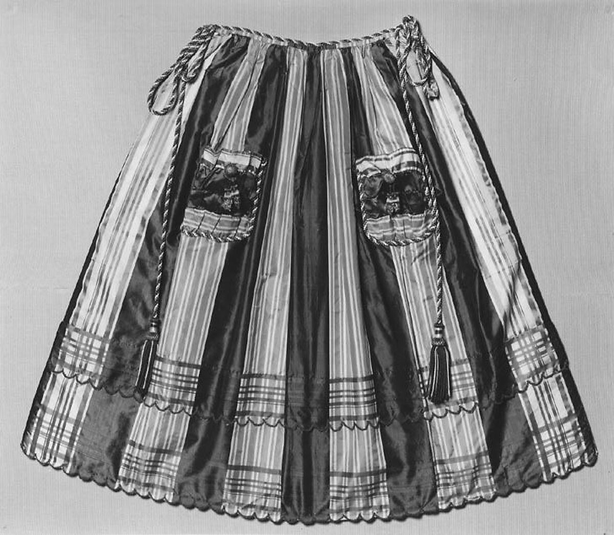 Apron, silk, American 