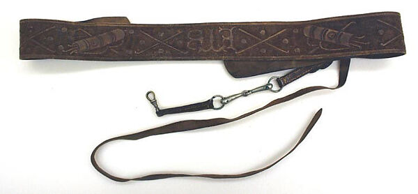 Belt, leather, American