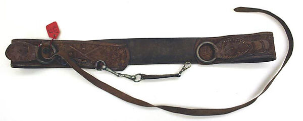 Belt, leather, American 