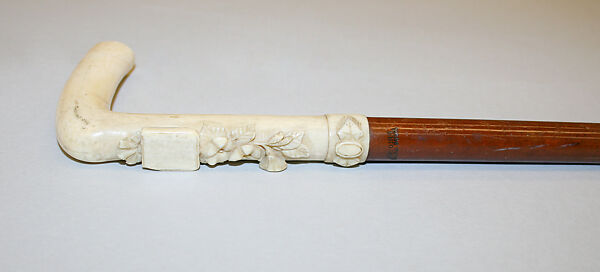 Cane, wood, ivory, French