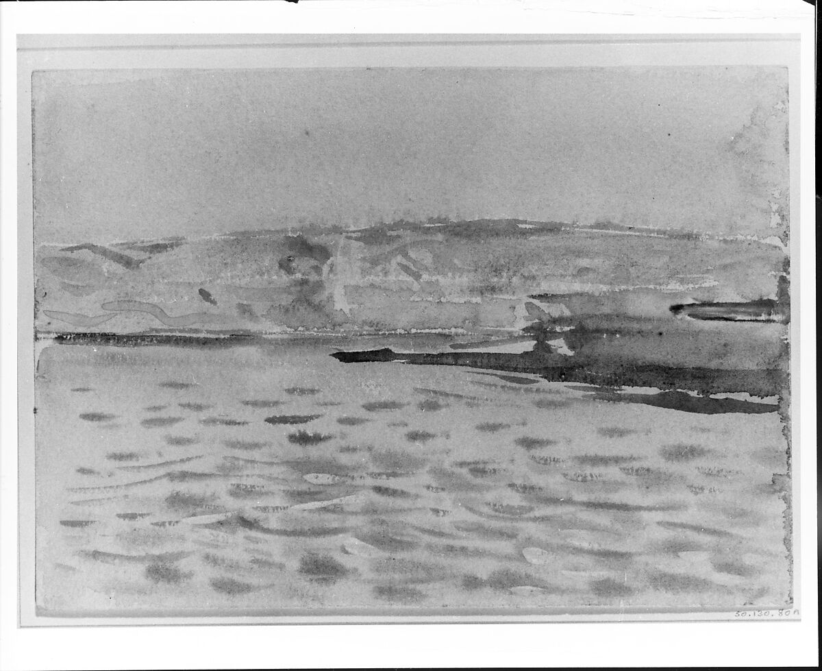 Land and Water (No. 1), John Singer Sargent (American, Florence 1856–1925 London), Watercolor and gouache on white wove paper, American