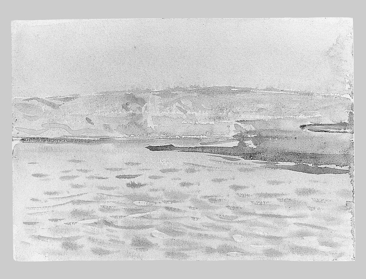 Land and Water (No. 1), John Singer Sargent (American, Florence 1856–1925 London), Watercolor and gouache on white wove paper, American