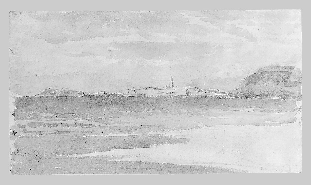 Land and Water (No. 2), John Singer Sargent (American, Florence 1856–1925 London), Watercolor and gouache on white wove paper, American