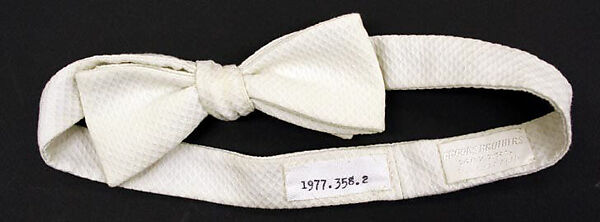 Bow tie, Abraham &amp; Straus, cotton, American 
