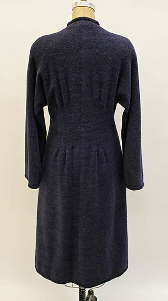 Redingote, Jean Muir (British, 1966–2007), wool, plastic, British