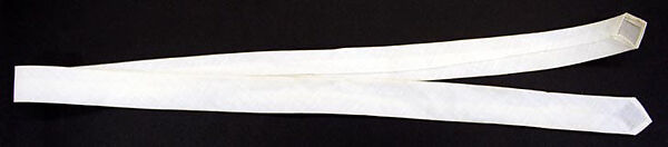 Necktie, cotton, American or European 