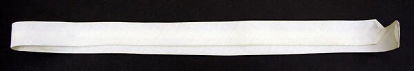 Necktie, cotton, American or European 