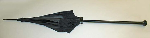 Parasol, silk, wood, American or European