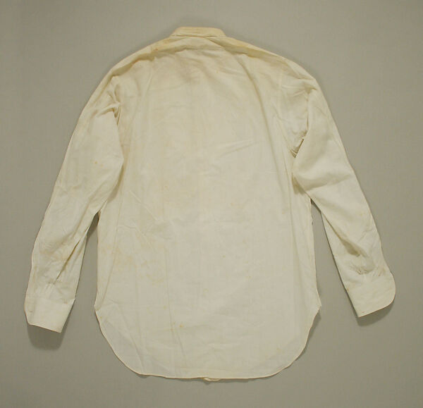 Shirt, cotton, linen, American