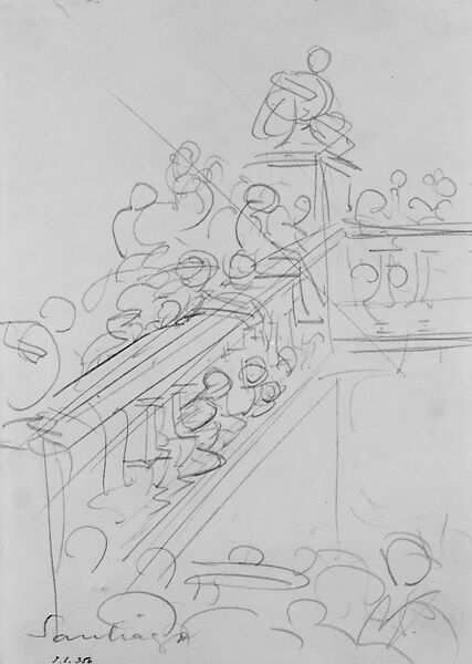 Santiago, John Singer Sargent (American, Florence 1856–1925 London), Graphite on white wove paper, American