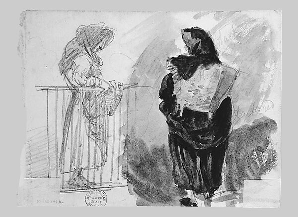 Eiger from Mürren, John Singer Sargent (American, Florence 1856–1925 London), Graphite on off-white wove paper, American