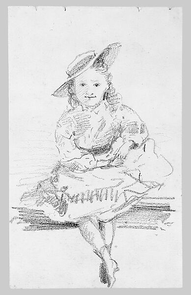 Eiger from Mürren, John Singer Sargent (American, Florence 1856–1925 London), Graphite on off-white wove paper, American