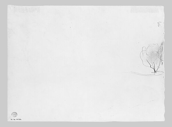 Eiger from Mürren, John Singer Sargent (American, Florence 1856–1925 London), Graphite on off-white wove paper, American