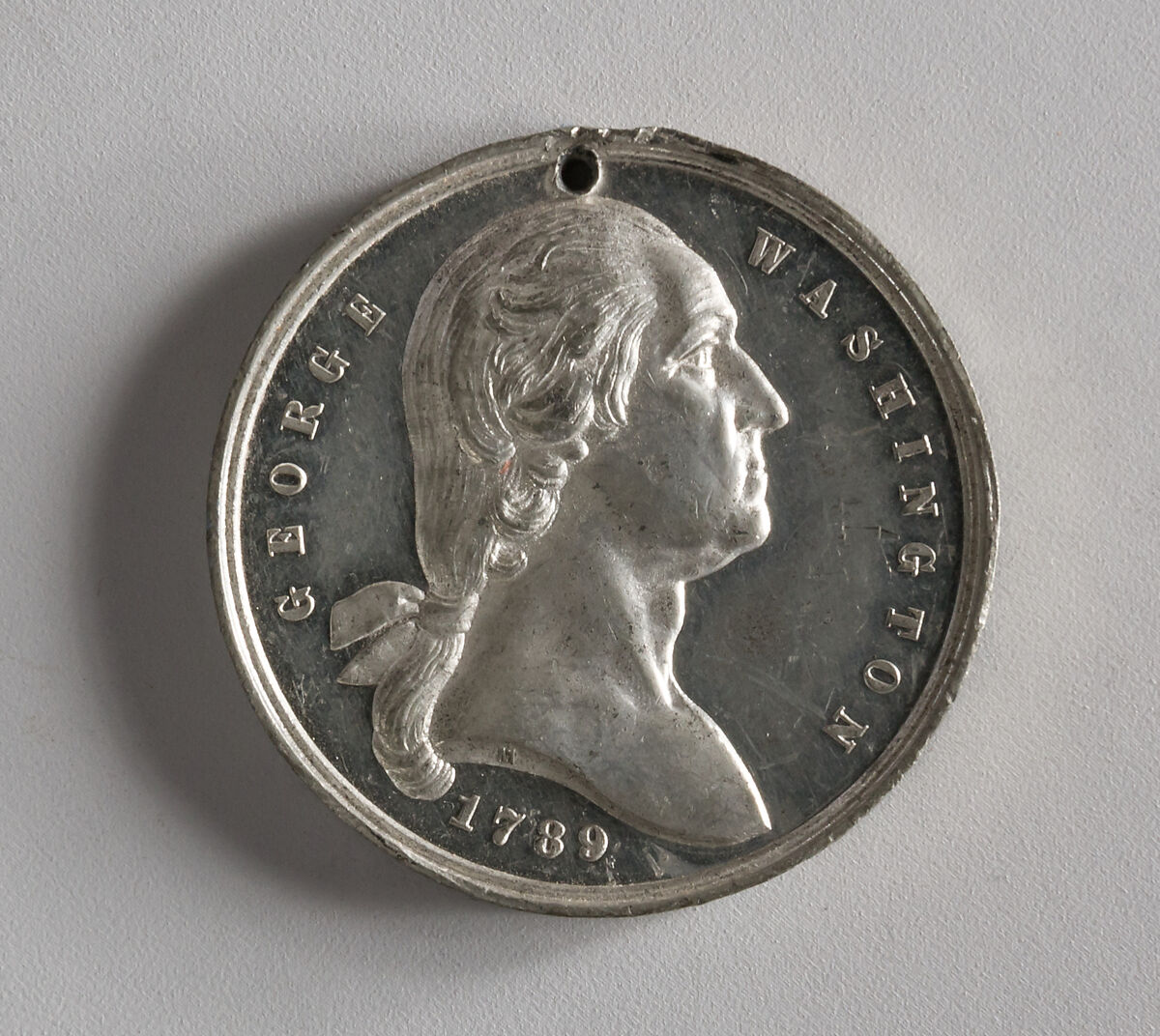 Centennial of Washington's Inauguration, 1889, Joseph H. Merriam, White metal, American 