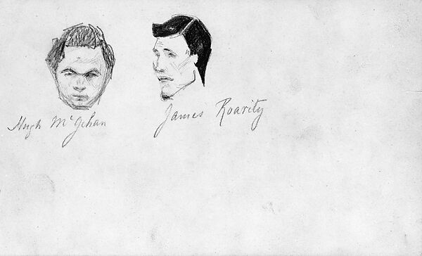 Hugh McGehan and James Roarity, John Singer Sargent (American, Florence 1856–1925 London), Graphite on off-white wove paper, American 