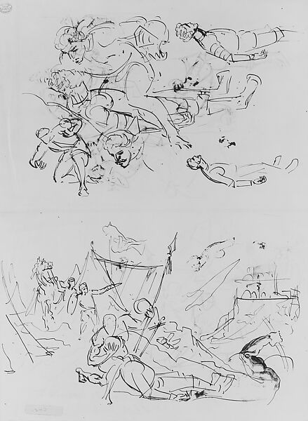 Orlando Inammorato, John Singer Sargent (American, Florence 1856–1925 London), Pen and ink on off-white wove paper, American