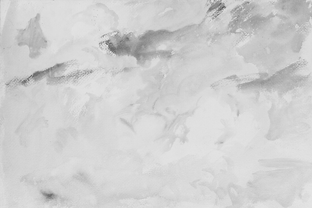 Sky, John Singer Sargent (American, Florence 1856–1925 London), Watercolor on white wove paper, laminated on board, American