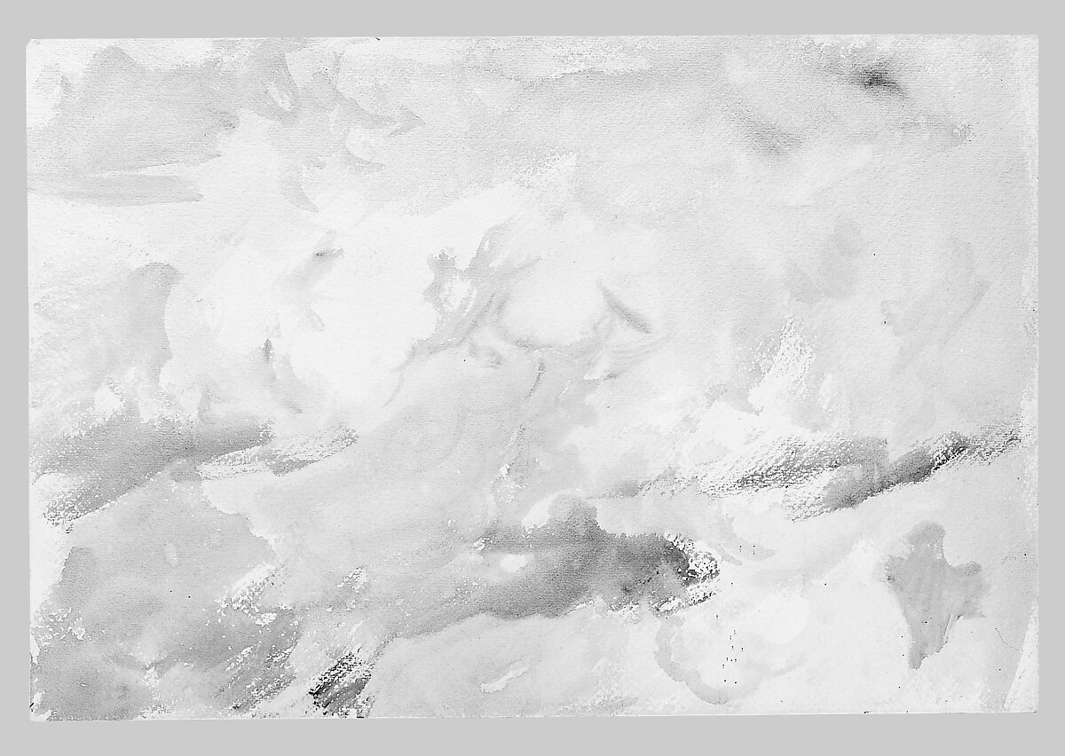 Sky, John Singer Sargent (American, Florence 1856–1925 London), Watercolor on white wove paper, laminated on board, American