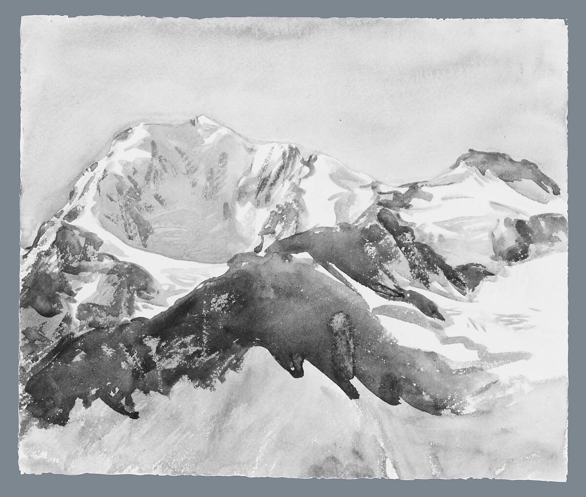 Snow, John Singer Sargent (American, Florence 1856–1925 London), Watercolor and graphite on white wove paper, American