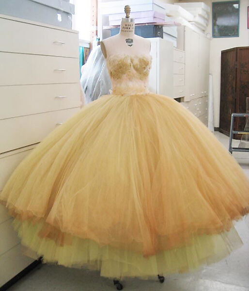 Evening dress, John Galliano (founded 1984), silk, feathers, French