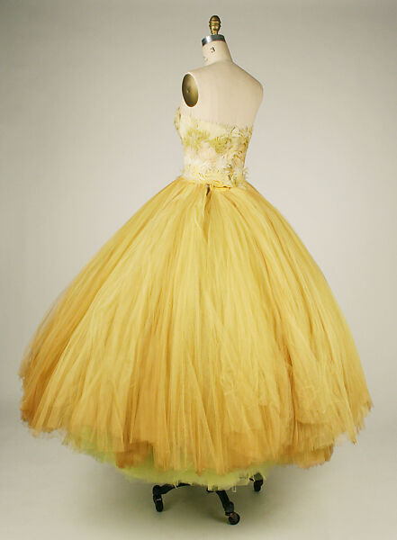 Evening dress, John Galliano (founded 1984), silk, feathers, French