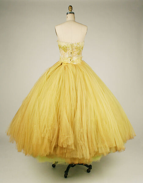 Evening dress, John Galliano (founded 1984), silk, feathers, French