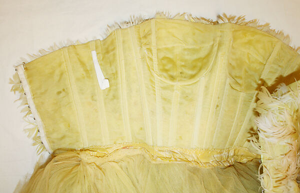 Evening dress, John Galliano (founded 1984), silk, feathers, French