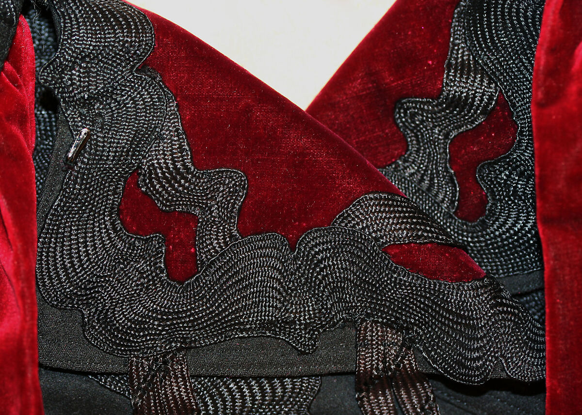 Coat, wool, silk, American