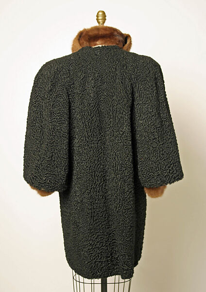 Coat, Hahne &amp; Company (American), fur, American