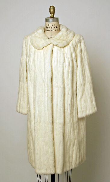 Evening coat, fur, American 