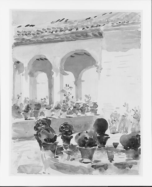 Spain, Attributed to Emily Sargent (1857–1936), Watercolor and gouache on white wove paper, American