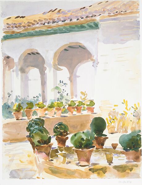 Spain, Attributed to Emily Sargent (1857–1936), Watercolor and gouache on white wove paper, American 