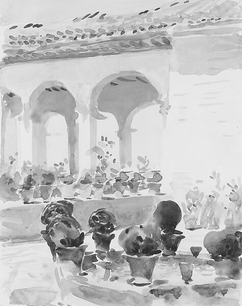 Spain, Attributed to Emily Sargent (1857–1936), Watercolor and gouache on white wove paper, American