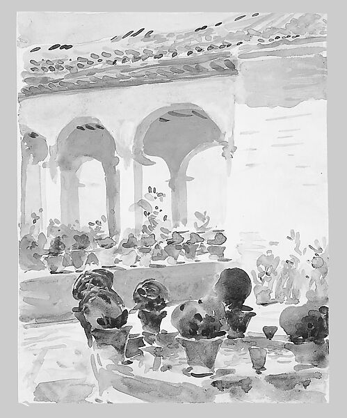 Spain, Attributed to Emily Sargent (1857–1936), Watercolor and gouache on white wove paper, American